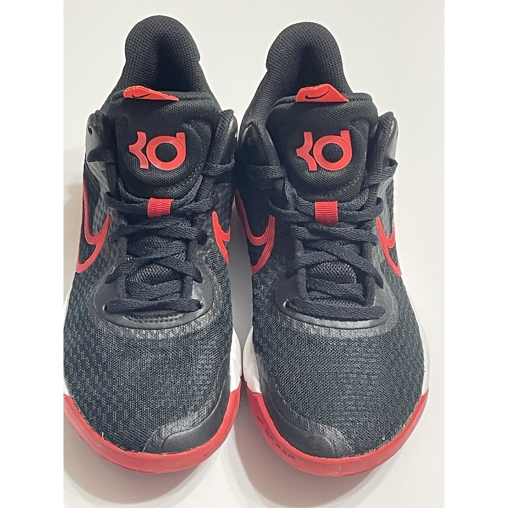 Nike KD Trey 5‎ IX Bred CW3400-001 Black White Red Basketball Shoes Youth Size 5